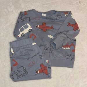 H&M Blue Toddler Plane & Vehicle matching Set